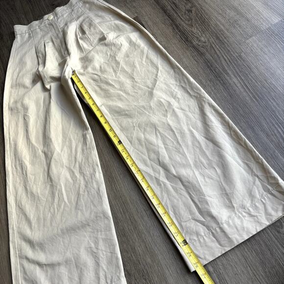 Ilana Kohn Cream Wide-Leg Trousers - Picture 8 of 8